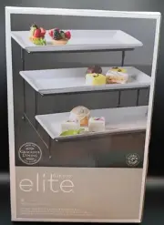 Gibson Elite Gracious Dinning Plate Set With Metal Rack