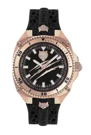 Philipp Plein Plein Sport Men's Watch Analog Quartz THUNDER FORCE PS8BA0424 Silicone rose gold