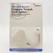 Radio Shack Ethernet 10 Base-T Computer Network Cable Splitter RJ45 Patch