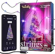 Twinkly Strings AUB-C – 200 Pearl-Shaped RGB LEDs, Green Wire, AUB-C