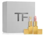 NEW Tom Ford Soleil Lip Blush & Sunlit Rose Lip Balm Full Size Gold Case Set