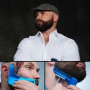 Men's Beard Shaping Tool Shaving Comb for Perfect Lines & Symmetry Line Shaper
