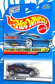 Hot Wheels 2000 Future Fleet 2000 Series #3 Jeepster Black w 5SPs Unpainted Base