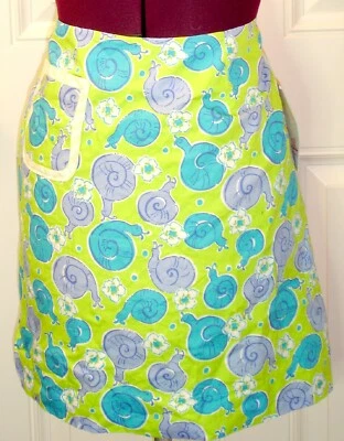 NU LILLY PULITZER KRISTY SKIRT BARDOT GRN ESCARGOT 4