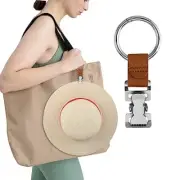 Beautyflier Sun Hat Clip Holder for Travel On Bag, Hands Free One Size Circle
