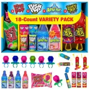 Candy Variety Pack - 18 Count Assorted Lollipops - Ring Pop Push Pop Baby Bot...