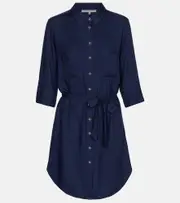 [Heidi Klein] Heidi Klein Core button-down shirt dress AU 10 blue