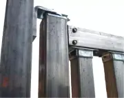 HEAVY DUTY Ball Bearing Swing Gate Hinge 50x50mm Steel Tube frame Knock In punch