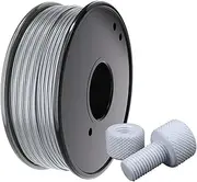 1.75mm Pla 3D Printing Filament PLA Filament 1.75mm Dimensional Accuracy +/- 0.02mm Clog-Free Tangle-Free 3D Printer Filament 1kg Spool (2.2lbs) for Most FDM 3D Printers,One Size,Silver