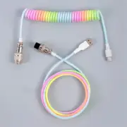 3M Type C Keyboard Coiled Cable USB Wire Mechanical Keyboard Aviation Connector