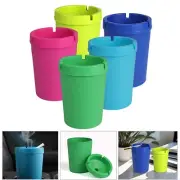 3PCS Self-Extinguishing Cigarette Ashtray Butt Bucket Car Ash Holder with Lids