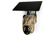 Elinz WiFi PTZ Solar Powered Camouflage Outdoor Security Camera 3MP 2K HD Resolution IP65 Home Surveillance CCTV