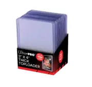 Ultra Pro Clear Thick 75pt TOPLOADER Rigid Card Protector TOP LOADERS Pack 3x4