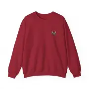 Moth & Wildflowers Print Sweatshirt, Nature Lover Gift, Floral Sweater, Cozy