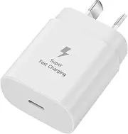 USB C Fast Charger for Samsung, 25W Super Fast Type C Charger Block, Phone Wall Plug Charger for Samsung Galaxy S25/S24 Ultra/S23/S22/S21/S20/Note 20/10,Pixel 6 5 4 Pro XL/iPhone 16/15 Series (White)
