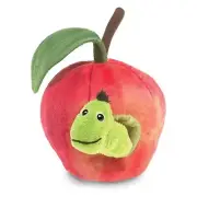 Folkmanis Worm In Apple 4 Inch Plush Puppet NEW IN STOCK