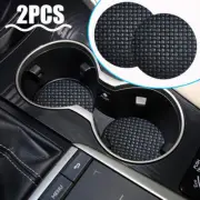 Car Cup Holder Mat Anti Slip Insert Coasters Cup Black Car Interior Accessories (for: Fiat)