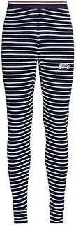 [ODLO] Men's Active Warm Originals ECO Baselayer Pant, Dark Sapphire Silver Grey