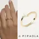 PD PAOLA 西班牙時尚潮牌 欖尖切割雙鑽戒指 簡約金色戒指 EVA M