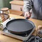 Non-stick Pancake Pan Wood Handle Crepe Maker Cast Iron Frying Pan Omelet