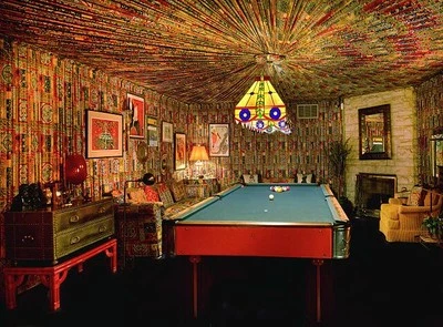 Pool room first piece furniture Elvis bought house Graceland, mansion 13.8-acre