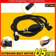 5/16" Marine Outboard Boat Fuel Motor Gas Hose Line Assembly with Primer Bulb P