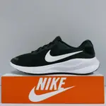 耐吉 NIKE REVOLUTION 7 男童黑色白色舒適透氣輕便運動慢跑鞋 FB2207-001