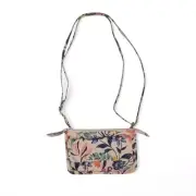 Vera Bradley RFID Wallet Slim Crossbody in Paradise Coral Credit Card Holder