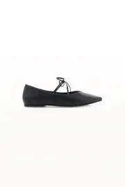 [PUP23] Haruna Flats - Black 6 black