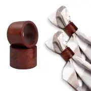 12 Pack Wooden Napkin Rings Dining Table Napkin Holders Table Decorations