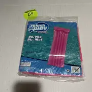 Splash & Play Deluxe Air Mat Pool Float 6 Feet X 27 Inches Pink Bestway New