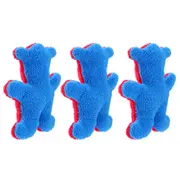 3x Paws & Claws Teddy Bear Plush/Soft Dog/Pet Toy Clip Strip 20x12cm Assorted