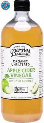 Organic Unfiltered Apple Cider Vinegar with the Mother 1 Litre