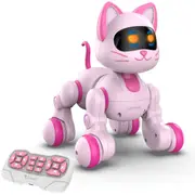 STEMTRON Programmable Robot Cat - Interactive, Remote Control, Music & Dance