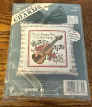 Dimensions Cherished Charms~Life’s Harmony 1997 Cross Stitch Kit