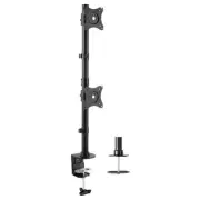 Dual Monitor Desk Mount Stand with Height Adjustment and VESA Plates for 2 LC...