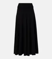 [Extreme Cashmere] Extreme Cashmere N°313 Twirl cashmere-blend maxi skirt One Size black