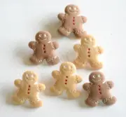 Gingerbread Cookies / 6 Shank Buttons / Buttons Galore Holiday Crafts