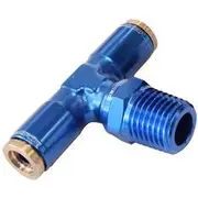Aeroflow 1/8" NPT to 3/16" Nylon Quick Release Tee Fitting, AF124-02