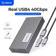 ORICO USB4 NVMe M.2 SSD Enclosure 40Gbps PCIe3.0x4 Aluminum Case Thunderbolt 3/4