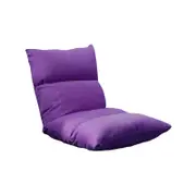 SOGA Lounge Floor Recliner Adjustable Lazy Sofa Bed Folding Game Chair Purple