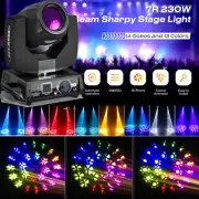 230W 7R Moving Head Light RGB DMX 24Prism Disco Stage Lighting Sharpy Beam Lamp