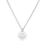 Luxury Brand Love Heart Necklace For Women Paragraph Clavicle Necklace Stainless Steel Gold Color Peach Necklace Fine Jewelry ZJ7757