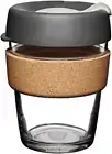 Brew Cork | Reusable Tempered Glass Coffee Cup | Travel Mug with Splash Proof...