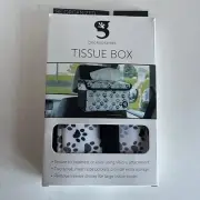Gecko Car Organizer Tissues Small Items Headrest Dog Cat Paws White Grey Black