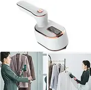 Portable Steamer for Clothes, Handheld Mini Garment Steamer, Foldable Travel Steamer, Quick Wrinkle Removal, Suitable for Home, Office and Travel (Color : White)