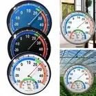 Thermometer Metal Temperature Guage Analog Humidity Meter Climate Monitor