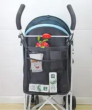 Baby Stroller Net Storage Bag, Portable Stroller Bag, Carrying Mesh Organiser, Back Hangings Storage Container Bag for Stroller