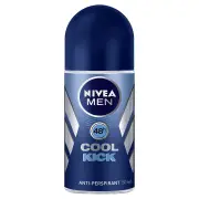 Nivea Anti-Perspirant Deodorant Roll On For Men Cool Kick 50ml