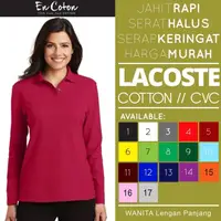 在飛比找蝦皮購物優惠-女式 Lacoste 棉質 Lacoste 棉質長袖 Pol